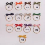 1pcs Wool Bow Elastic Baby Headband for Newborn Girls Hairbands Bowknot Infant Classical Headwear Turban Baby Hair Accessories - Image 6