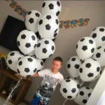 15pcs 12inch Sports Theme Football Latex Helium Balloon Boy Man Father's Birthday Party Decor Air Globos Inflate Soccer Balls