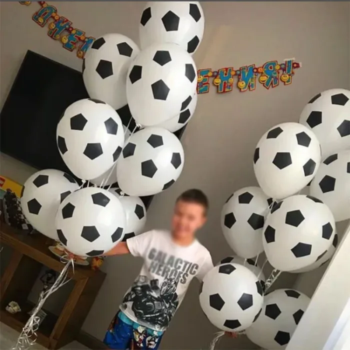 15pcs 12inch Sports Theme Football Latex Helium Balloon Boy Man Father's Birthday Party Decor Air Globos Inflate Soccer Balls - Image 1