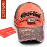 CNTANG Summer Fashion Vintage Baseball Cap Casual Washed Cotton Snapback Embroidery Caps For Men Women Fashion Hat Unisex gorras - Image 3