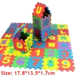 HOT 36 pcs children mini EVA Foam Alphabet Letters Numbers Floor Soft Baby Mat 3D puzzle Kids Educational toys - Image 2