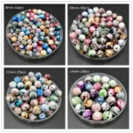 8mm-20mm Round Shape Beads Jewelry Making Acrylic  Multicolor Loose Bead  DIY Accessory #YKL36-42 - Image 3