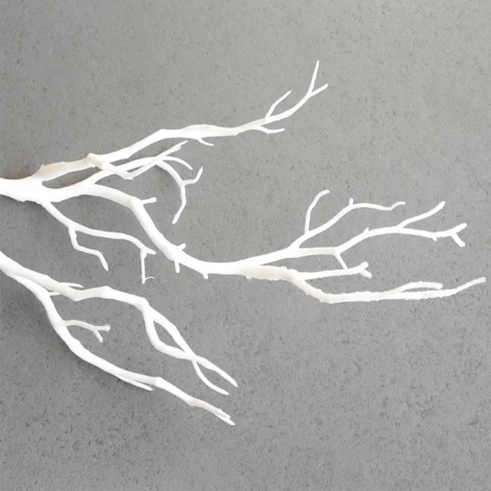 Artificial plastic branch darkness witch DIY antler headband accessories horns fake tree bifurcated white christmas decoration - Image 10