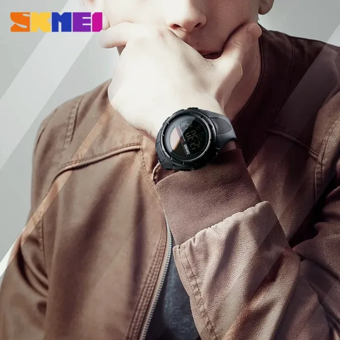 SKMEI Solar Power Men Sports Watches Waterproof LED Digital Watch Men Luxury Brand Electronic Mens Wrist Watch Relogio Masculino - Image 3