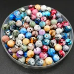 8mm-20mm Round Shape Beads Jewelry Making Acrylic  Multicolor Loose Bead  DIY Accessory #YKL36-42
