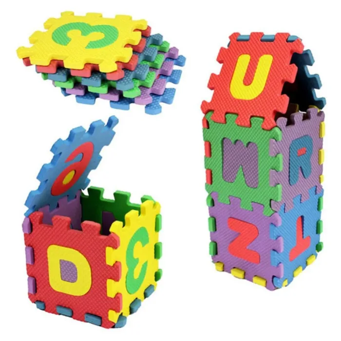 HOT 36 pcs children mini EVA Foam Alphabet Letters Numbers Floor Soft Baby Mat 3D puzzle Kids Educational toys - Image 4