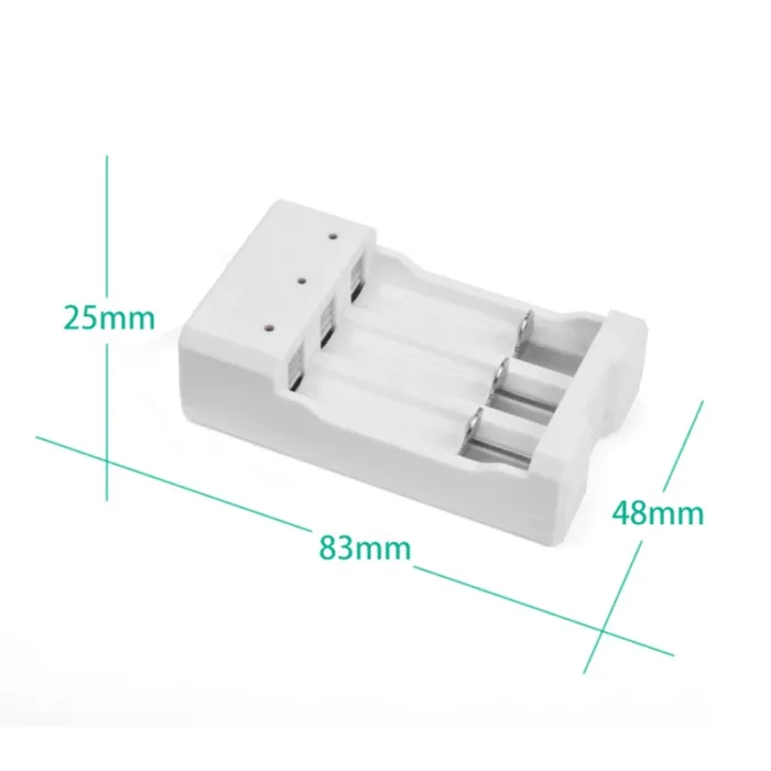 New Promotion AA/AAA lithium-ion rechargeable Battery USB 3 Slots Universal Intelligent Battery Charger Adapter USB Plug - Image 4