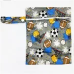 Waterproof Reusable Wet Bag Printed Pocket Nappy Organizers Travel Wet Dry Bags 25x20cm Small Diaper Bag Wet Clothing Mommy Bag - Image 30