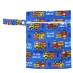 Waterproof Reusable Wet Bag Printed Pocket Nappy Organizers Travel Wet Dry Bags 25x20cm Small Diaper Bag Wet Clothing Mommy Bag - Image 37