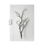 Artificial plastic branch darkness witch DIY antler headband accessories horns fake tree bifurcated white christmas decoration - Image 2