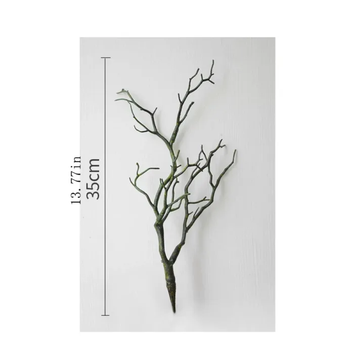 Artificial plastic branch darkness witch DIY antler headband accessories horns fake tree bifurcated white christmas decoration - Image 2