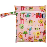 Waterproof Reusable Wet Bag Printed Pocket Nappy Organizers Travel Wet Dry Bags 25x20cm Small Diaper Bag Wet Clothing Mommy Bag - Image 20