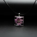 Flower in square Glass necklace Pendant Fashion glass ball necklaces Classic style Jewelry #FY401 - Image 7