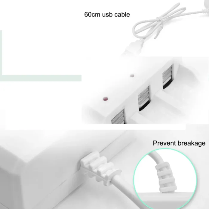 New Promotion AA/AAA lithium-ion rechargeable Battery USB 3 Slots Universal Intelligent Battery Charger Adapter USB Plug - Image 3