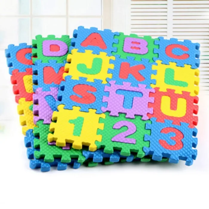 HOT 36 pcs children mini EVA Foam Alphabet Letters Numbers Floor Soft Baby Mat 3D puzzle Kids Educational toys - Image 6