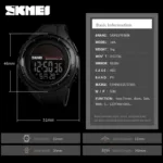 SKMEI Solar Power Men Sports Watches Waterproof LED Digital Watch Men Luxury Brand Electronic Mens Wrist Watch Relogio Masculino - Image 6