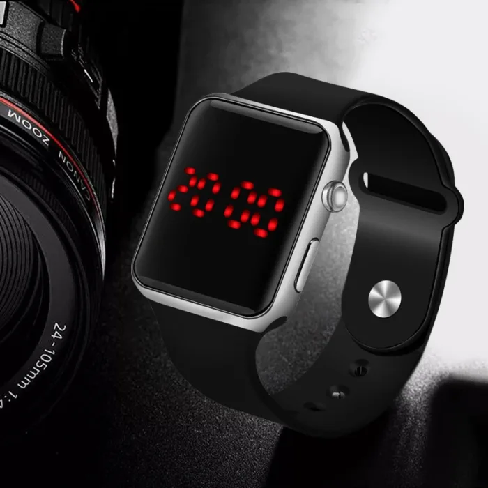 New Sports Digital Watch Men Women Square LED Watch Silicone Electronic Wrist Watch Hot LED Watches Clock relogio Drop ship - Image 3