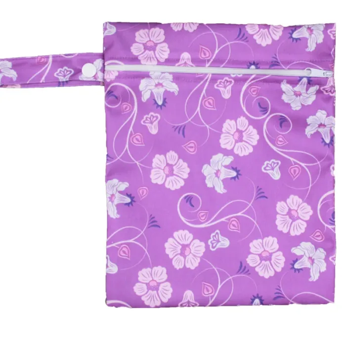 Waterproof Reusable Wet Bag Printed Pocket Nappy Organizers Travel Wet Dry Bags 25x20cm Small Diaper Bag Wet Clothing Mommy Bag - Image 25