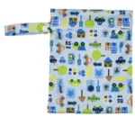 Waterproof Reusable Wet Bag Printed Pocket Nappy Organizers Travel Wet Dry Bags 25x20cm Small Diaper Bag Wet Clothing Mommy Bag - Image 33