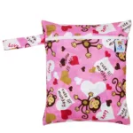 Waterproof Reusable Wet Bag Printed Pocket Nappy Organizers Travel Wet Dry Bags 25x20cm Small Diaper Bag Wet Clothing Mommy Bag - Image 39