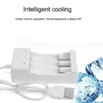 New Promotion AA/AAA lithium-ion rechargeable Battery USB 3 Slots Universal Intelligent Battery Charger Adapter USB Plug - Image 2