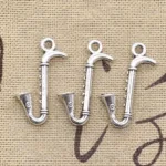 15pcs Charms Saxophone Instrument Music 17x27mm Antique Pendant Fit Vintage Tibetan Silver Color DIY Handmade Jewelry - Image 2