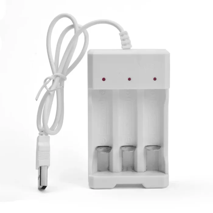 New Promotion AA/AAA lithium-ion rechargeable Battery USB 3 Slots Universal Intelligent Battery Charger Adapter USB Plug - Image 5