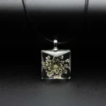 Flower in square Glass necklace Pendant Fashion glass ball necklaces Classic style Jewelry #FY401 - Image 5