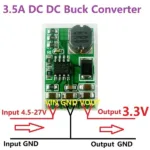 1 PCS 3.5A DC-DC Converter Module Buck Step-Down Voltage Regulator Board 4.5V-27V to 3V 3.3V 3.7V 5V 6V 7.5 9V 12V - Image 9