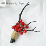Artificial plastic branch darkness witch DIY antler headband accessories horns fake tree bifurcated white christmas decoration - Image 6