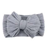 Solid Cable Bow Baby Headband for Child Nylon Layers Headwear Kids Elastic Turban Headwraps Newborn Boys Girls Hair Accessories - Image 16