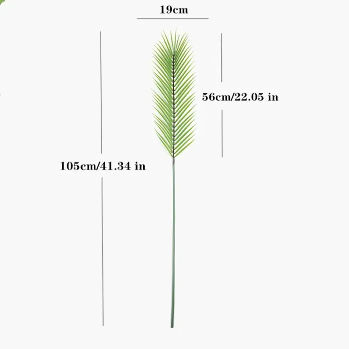 Artificial Single Palm Leaf Fake Tropical Plants Simulation Monstera Branch Flower Arrangement Accessori Hotel Home House Decor - Image 7