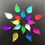 30g 9x16mm Leaf Loose Sequins Paillettes For Sewing ,Shoes,Hat,Kids DIY,Crafts Accessories Wholesale