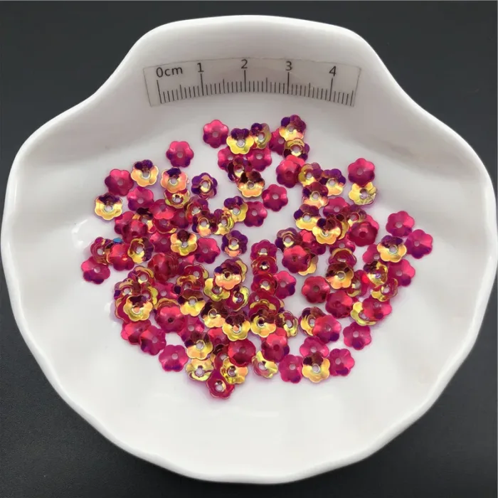 30g/Lot 6mm Cup Plum Blossom Loose Sequins Paillettes For Sewing ,Shoes,Hat,Kids DIY,Crafts Accessories Wholesale - Image 5