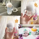 3pcs Compatible Bottle Grip Handle Baby Bottle Handle Nursing Bottle Holder for Avent Natural Wide Mouth Baby Feeding Bottle - Image 2