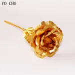 Eternal Rose Colorful Galaxy Artificial Flowers 24K Gold Foil Flower Love Base Flare box for Girlfriend Valentine's Day Gift - Image 14