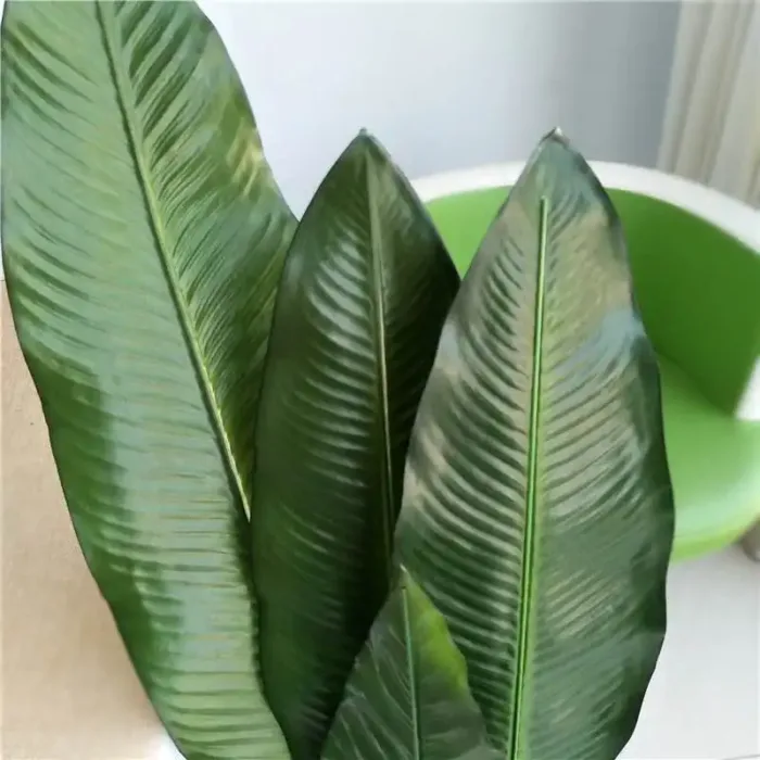 85-105CM Artificial Banana Leaf Plastic Tropical Plant Palm Tree Flower Arrangement Art Material For Home Wedding Photography - Image 4