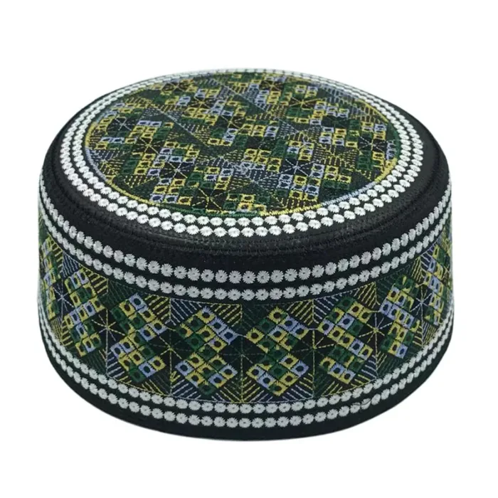 New Muslim Men Prayer Hats Cotton Embroidery Leisure Saudi Arabia Islamic Hat muslim turban Jewish Cap Men Headscarf Clothing - Image 25