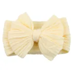 Solid Cable Bow Baby Headband for Child Nylon Layers Headwear Kids Elastic Turban Headwraps Newborn Boys Girls Hair Accessories - Image 25
