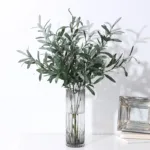 Artificial Green Leaf Olive Branch Fruit Fake Plants Wedding Home Photography Props Flowers Arrangement Decoration Indoor - Image 4