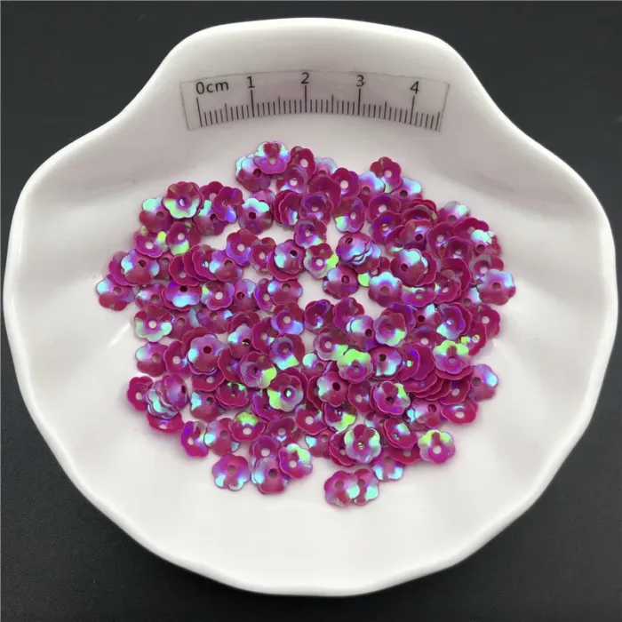 30g/Lot 6mm Cup Plum Blossom Loose Sequins Paillettes For Sewing ,Shoes,Hat,Kids DIY,Crafts Accessories Wholesale - Image 22