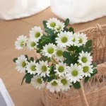 Autumn Beautiful Silk Daisy Bouquet Christmas Decorations Vase for Home Wedding Decorative Household Products Artificial Flowers - Image 4