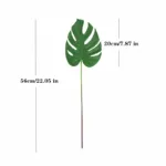 Artificial Single Palm Leaf Fake Tropical Plants Simulation Monstera Branch Flower Arrangement Accessori Hotel Home House Decor - Image 12
