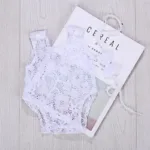 Lace Baby Rompers Newborn Infant Photography Clothes With Bow Headband Bebe Girls Photo Clothing Jumpsuit Costumes - Image 9