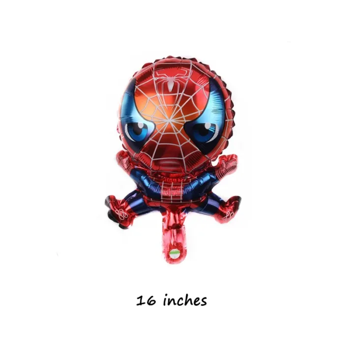 Spiderman Theme Kids Birthday Supplies 3D Great Spider Foil Balloons Disposable Tableware Napkin Cup Birthday Party Decorations - Image 43