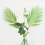 Artificial Single Palm Leaf Fake Tropical Plants Simulation Monstera Branch Flower Arrangement Accessori Hotel Home House Decor - Image 6