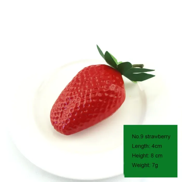 Simulated Strawberry Model Plastic Fake Fruit Decoration Photography Background Props DIY Home Festival Decoration Materials - Image 8