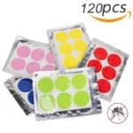 120pcs/60pcs Mosquito Stickers DIY Mosquito Repellent Stickers Patches Cartoon Home outdoor Smiling Face Drive Repeller