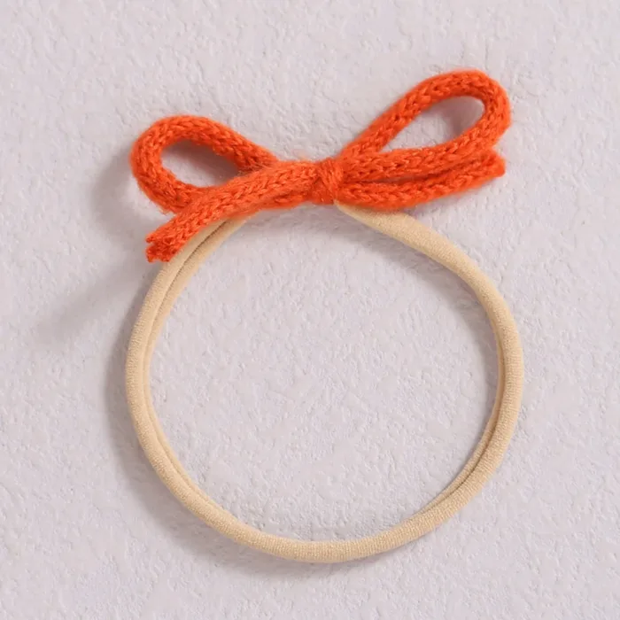 1pcs Wool Bow Elastic Baby Headband for Newborn Girls Hairbands Bowknot Infant Classical Headwear Turban Baby Hair Accessories - Image 15