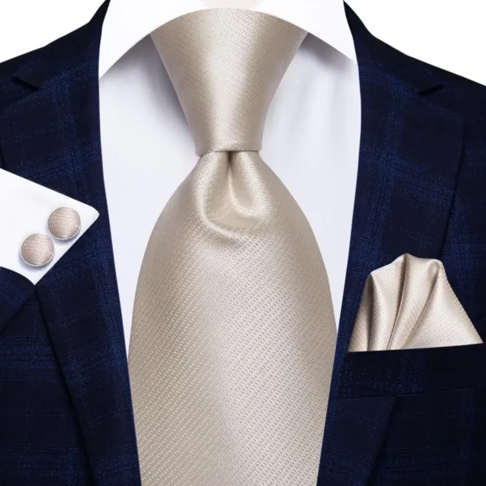 Hi-Tie Designer Black Blue Striped 63inch Silk Men Tie Extra Long Ties for Men Woven Classic 160cm Men Necktie Pocket Square Set - Image 44